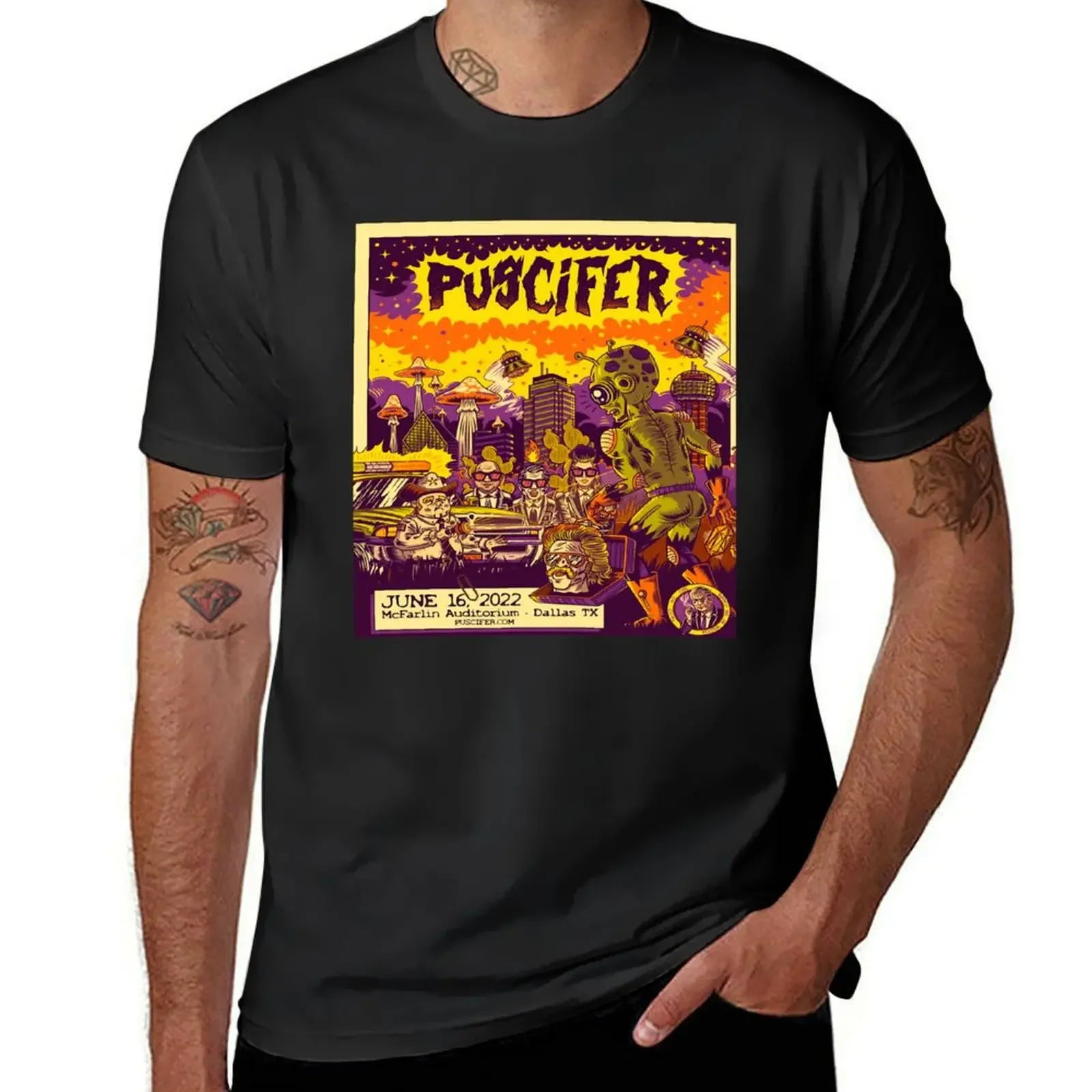 new best design of puscifer 100 HD T-Shirt cotton graphic tees blanks shirts graphic tees slim fit t shirts for men