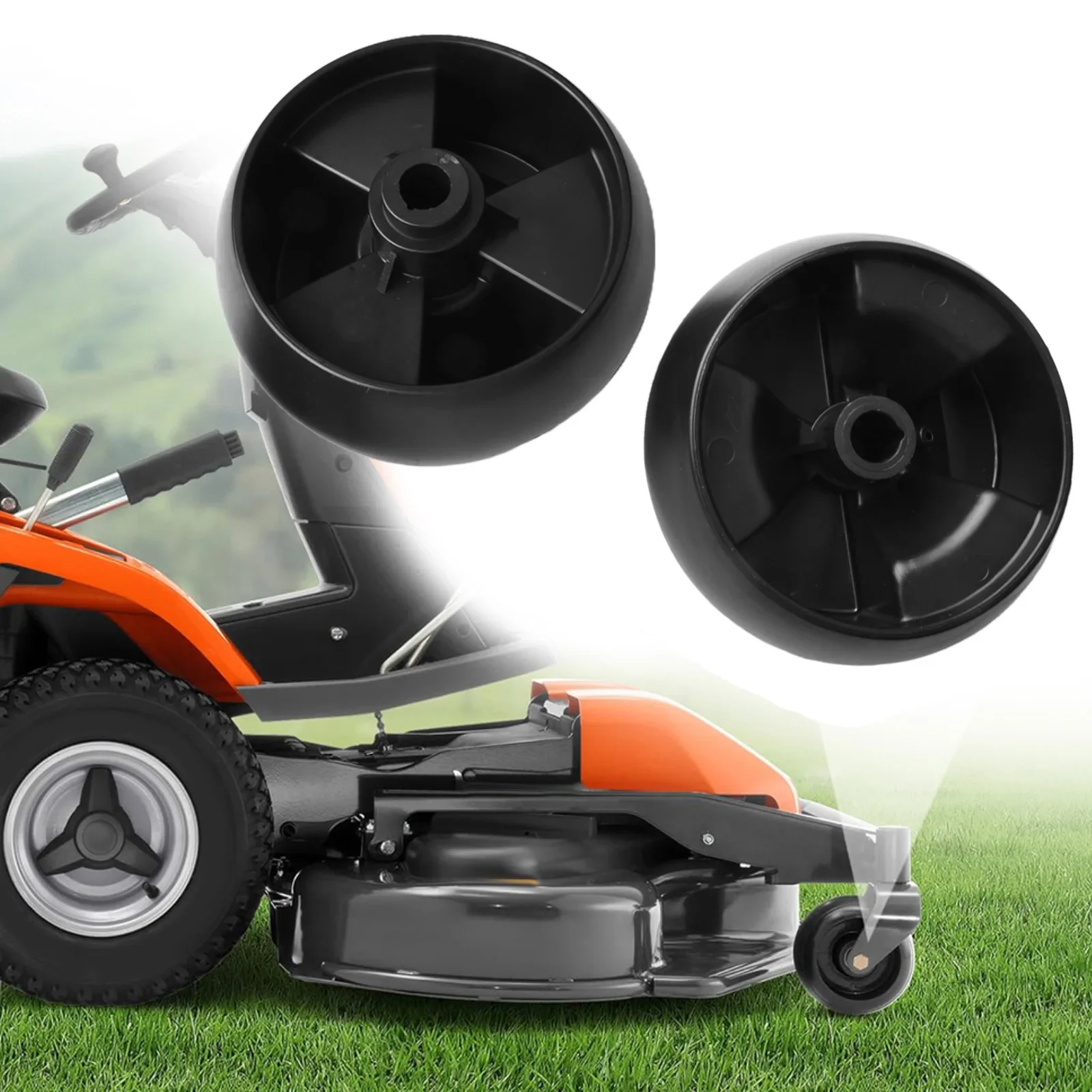 

2pcs Deck Wheels Garden Machinery Lawn Mower Parts For 734-0973 734-04155 For 41434 734-0796 For Garden Trimming Lawn Neat