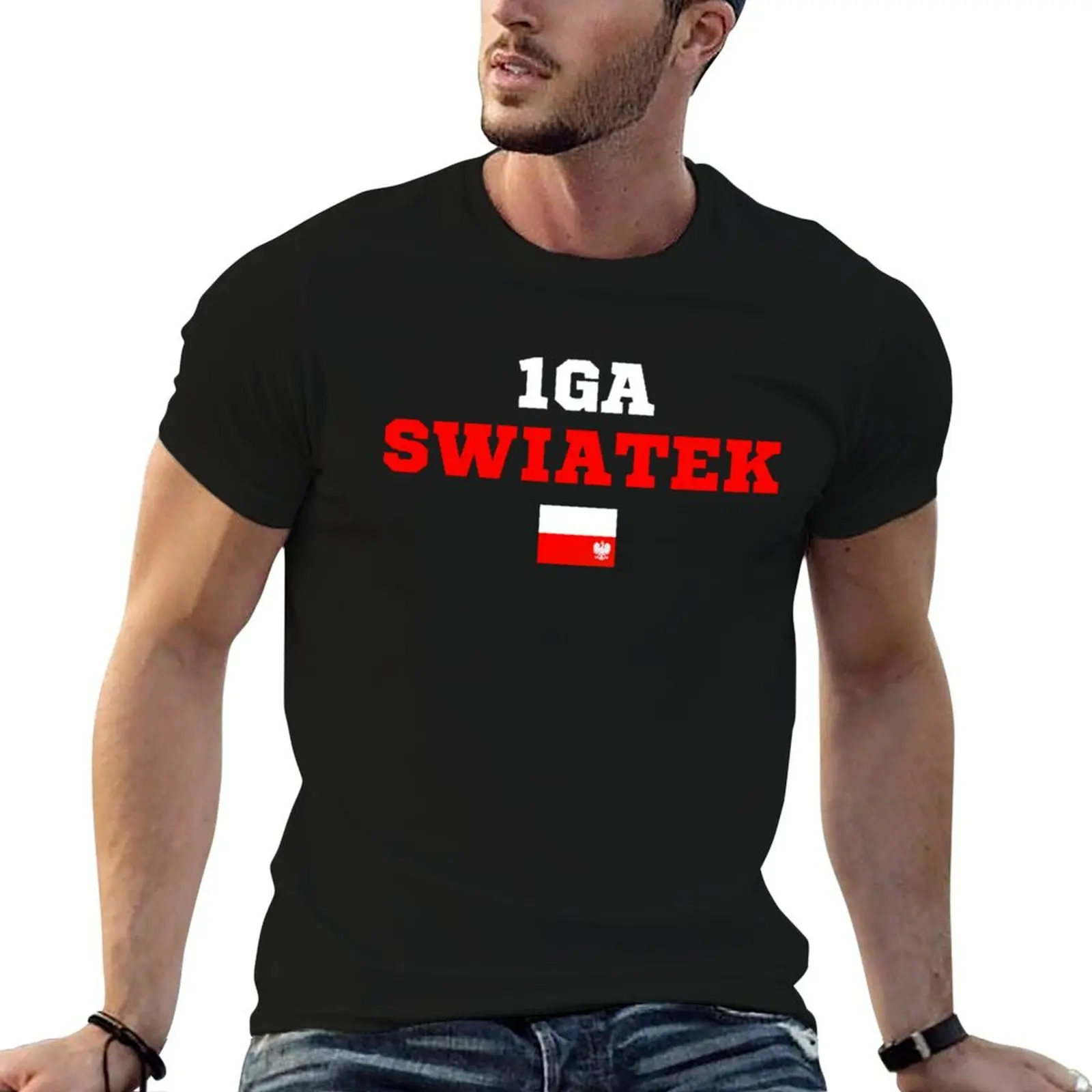 

IGA SWIATEK-SWIATEK-TEAM SWIATEK-IGA SWIATEK TENNIS T-Shirt anime tshirt t shirt men 100% cotton luxury brand T-Shirt