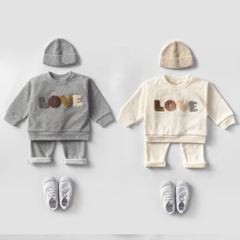 Baby Kleding Sets Baby Lente Herfst Kids Outfits Baby Hoodie Sweatshirt Pak Kinderen Katoenen Tops + Broek Baby Kleding Set