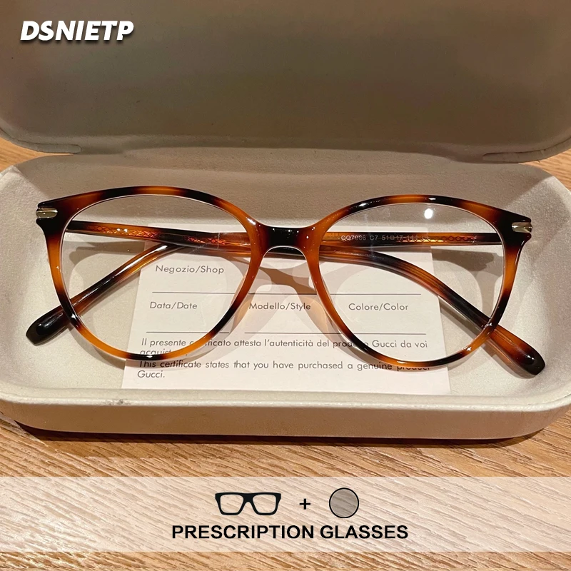 

Quality Fashion Reading Glasses Women Cat Eye Anti Blue Light Photochromic Prescription Glasses Frame Myopia Progressive Eyewear