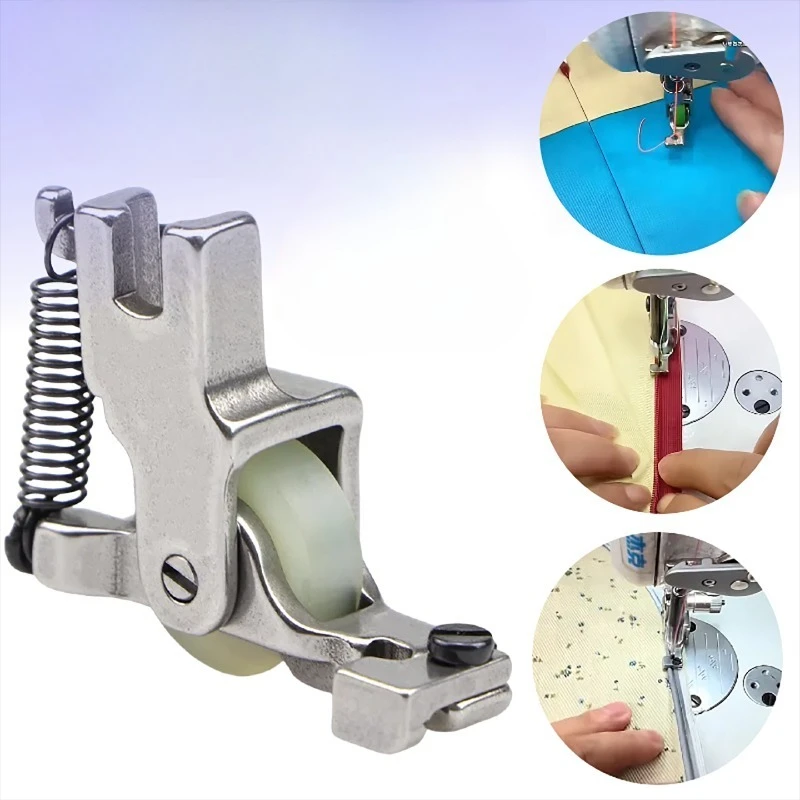 1PCS Adjustable Invisible Roller Zipper Foot Zipper Foot Cotton Rope