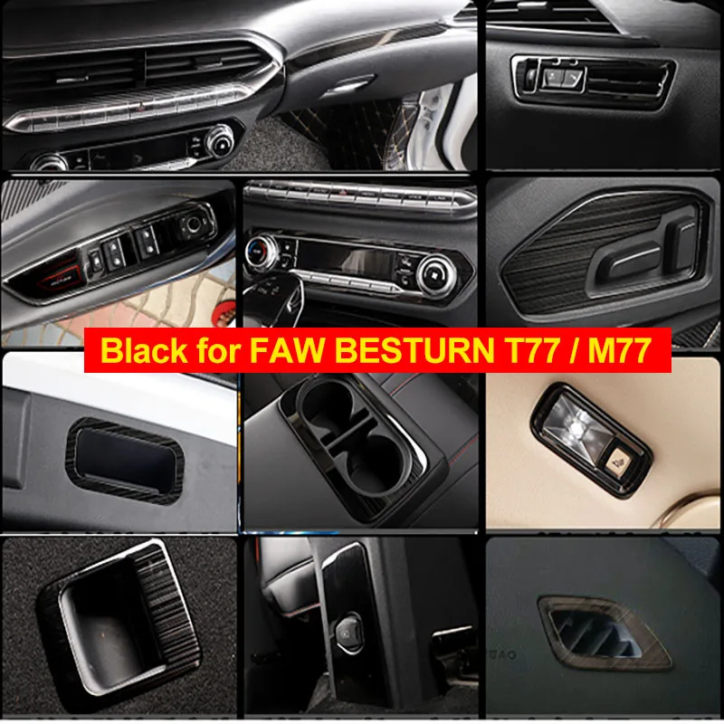 

Black Items for FAW BESTURN T77 Interior Modification Accessories Decorative Frame
