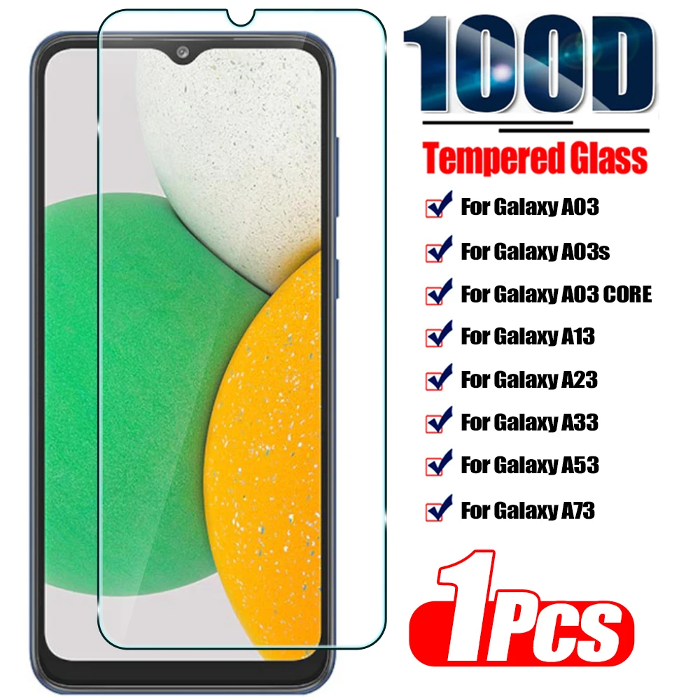 1Pcs HD Screen Protector For Samsung Galaxy A03 A13 A23 A33 A53 A73 4G 5G Tempered Glass For Samsung A03 CORE Screen Protectors