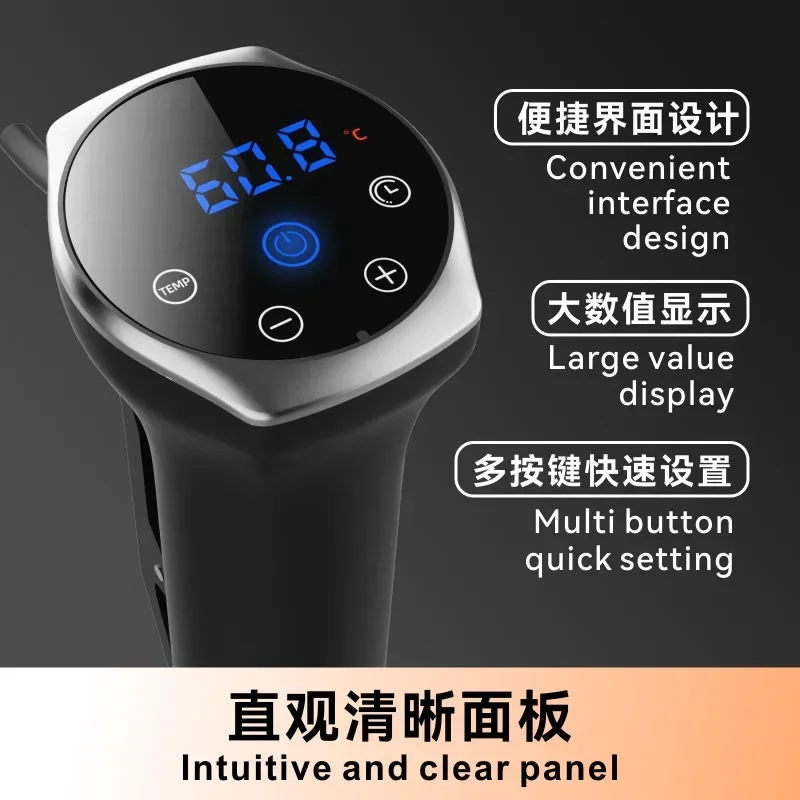 Vacuum Sous Vide Cooker IPX7 Waterproof Heater Immersion Circulator Slow Cooker With Digital Display Reservation Function