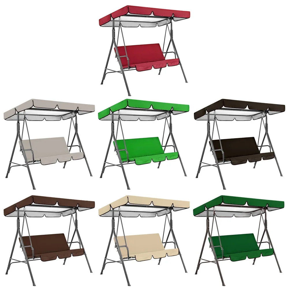 

Garden Swing Canopy Top Cover Waterproof Outdoor Swing Chair Hammock Canopy Roof Canopy Replacement Swing Chair Awning