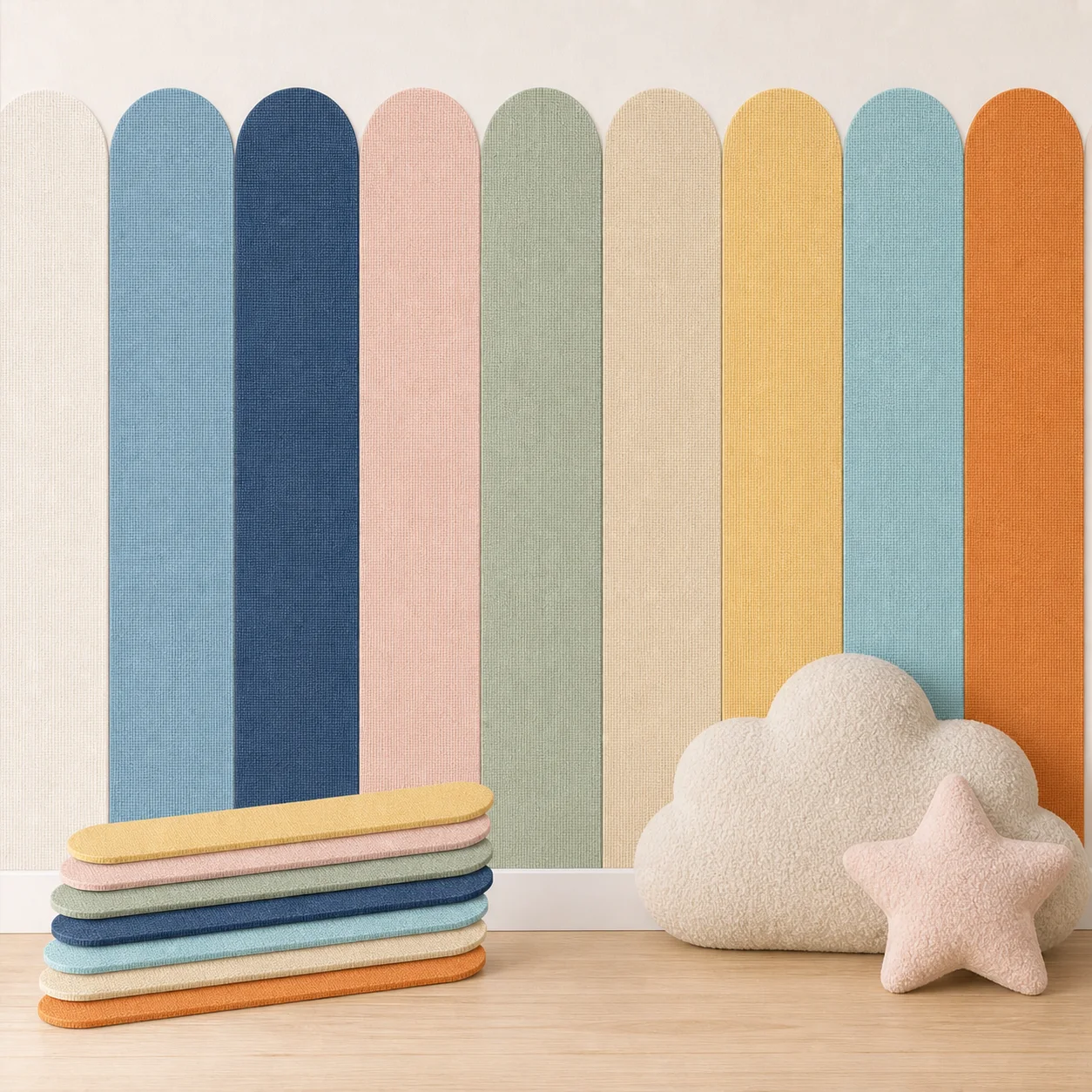 Arched Soft Foam Anti-Collision Wall Sticker And Panel Removable Decorative Decal Ideal For Wall Makeover In Homes With Babie.