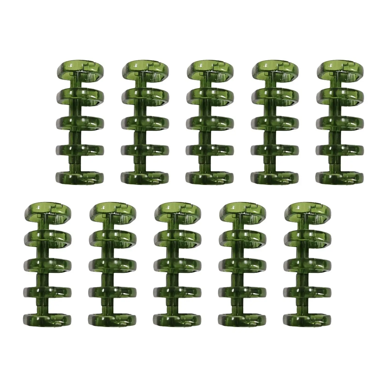 5x10x 5 Rings Loose Leaf Binder Rings Binding Spines for Office Notebook Diary dark green