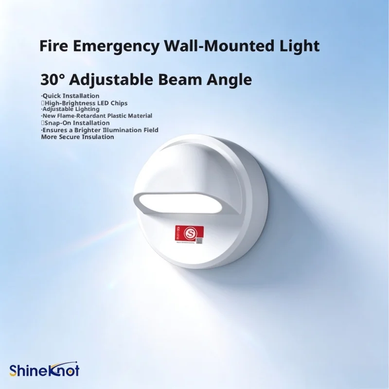 SHINEKNOT Emergency Wall-Mounted Lighting Fixtures Emergency Lights With High Brightness And Long Battery Life For Safety Exits