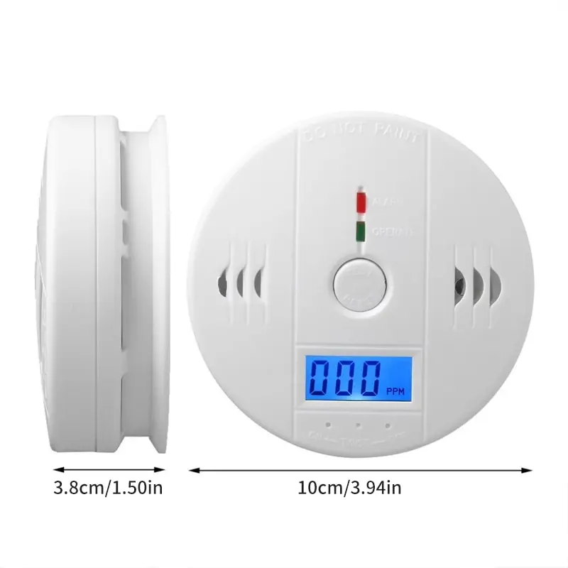 Carbon Monoxide Alarm Co Detector LCD Display Alarm Home Wireless Toxic Gas Leak Detector Fire Sound Alarm