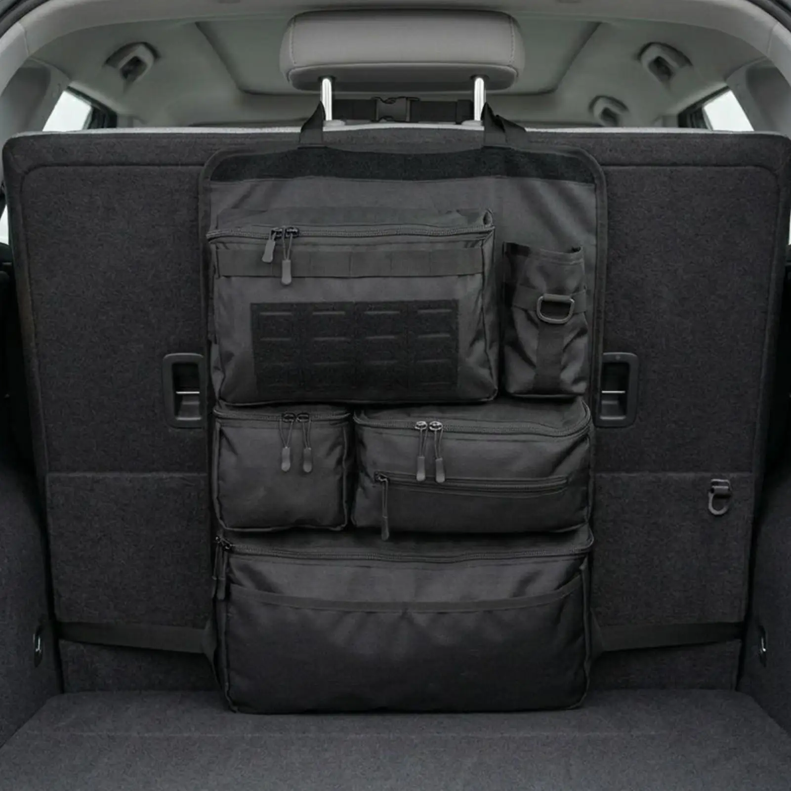 Car backseat organizers Oxford cloth Multi Pocket car storage bags with sturdy straps for Bottle Phone Drink Snack Traveling