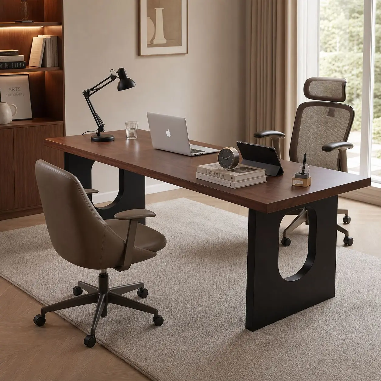Office Table And Chair Combination To The Living Room Dining Office Solid Wood Large Board Table Simple Home After Learning