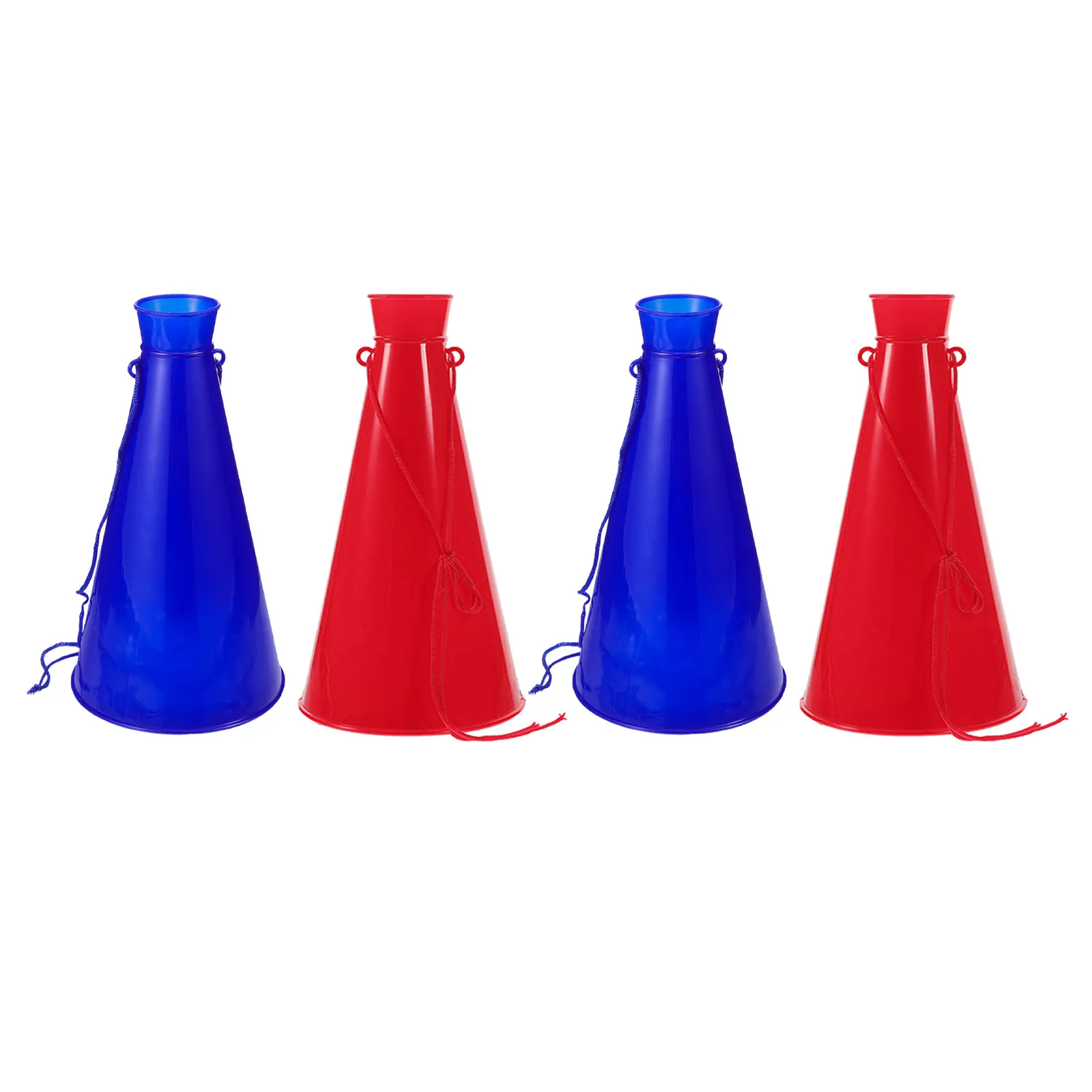4pcs Cheer Megaphones – Lightweight Plastic Horns for Football, Soccer, Stadium, Party & Outdoor Events