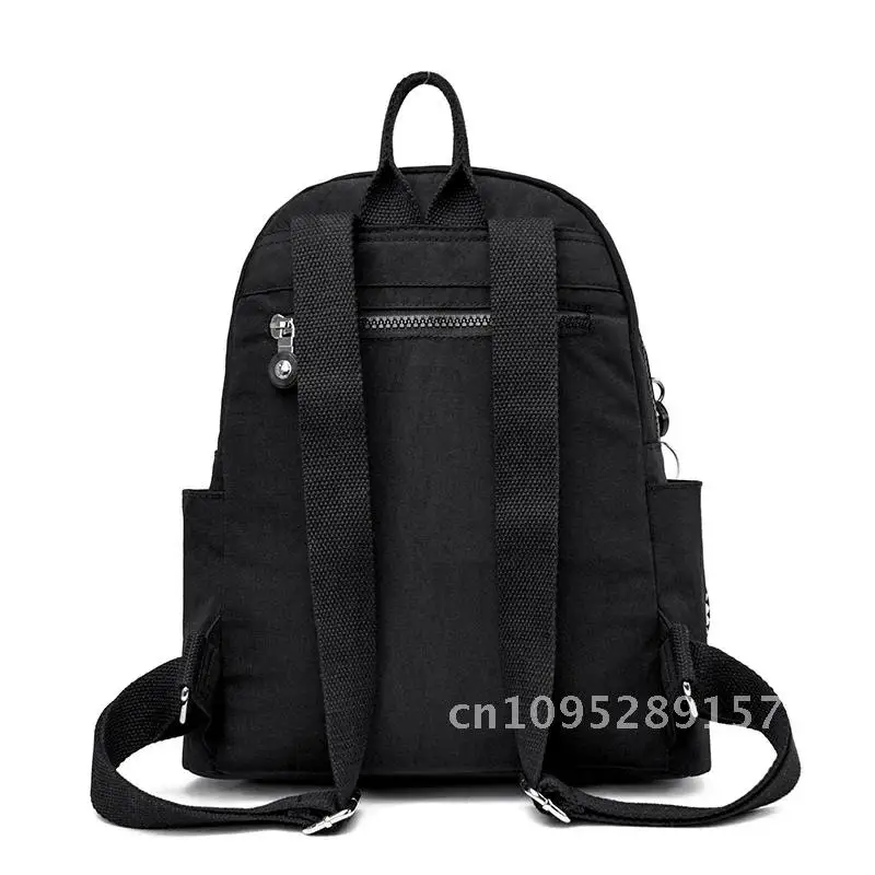 2024 جديد مقاوم للماء حزمة القماش المرأة على ظهره موضة الحقائب المدرسية النايلون في سن المراهقة الظهر حقيبة عالية الجودة الفتيات الكتف للسفر
