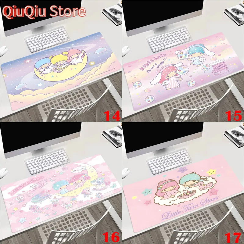 Sanrio Little Twin Stars Miếng Lót Chuột Bàn Phím Miếng Lót Bàn Văn Phòng Miếng Lót Chơi Game Phụ Kiện Laptop Chống Trơn Trượt M