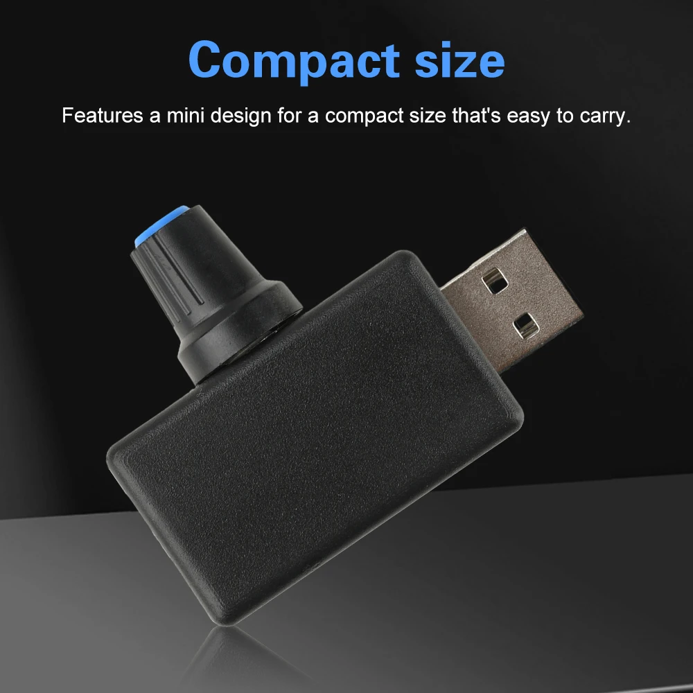 Regolatore di velocità della ventola Mini USB da 5 W Regolatore del flusso d'aria Modulo regolabile multivelocità silenzioso Ingresso DC 4-12 V Uscita DC 2.5-7.5 V