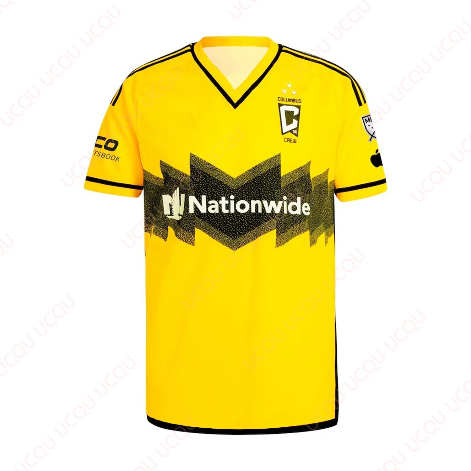 2024 Columbus Crew Home Jersey más nuevo al aire libre Jersey verano clásico camiseta adultos ejercicio suelto motocicleta Jersey