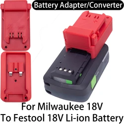 Battery Adapter For Milwaukee 18V Li-ion Tool To Festool 18V Li-ion Battery Adapter Converter Power Tool Accessory