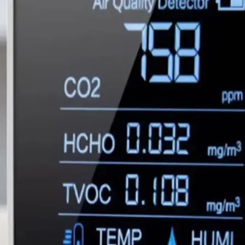 Air Quality Monitor Digital Temperature Humidity Tester Portable Accurate Monitor Multifunctional 5in1 CO2 Meter Home testers