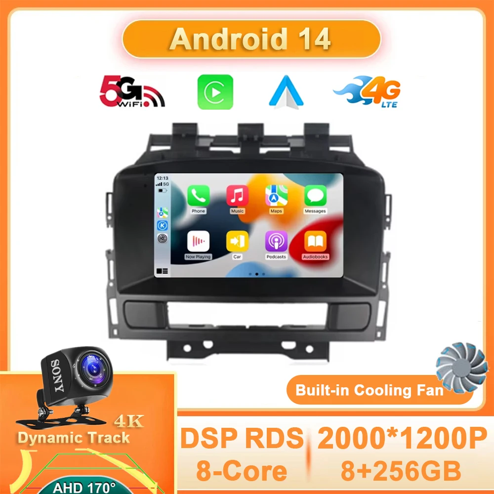 Android 14 Carplay Android Auto Car Radio For Buick Excelle GT XT Opel Astra J 2011 2012 2013 2014 Stereo Car Multimedia Player