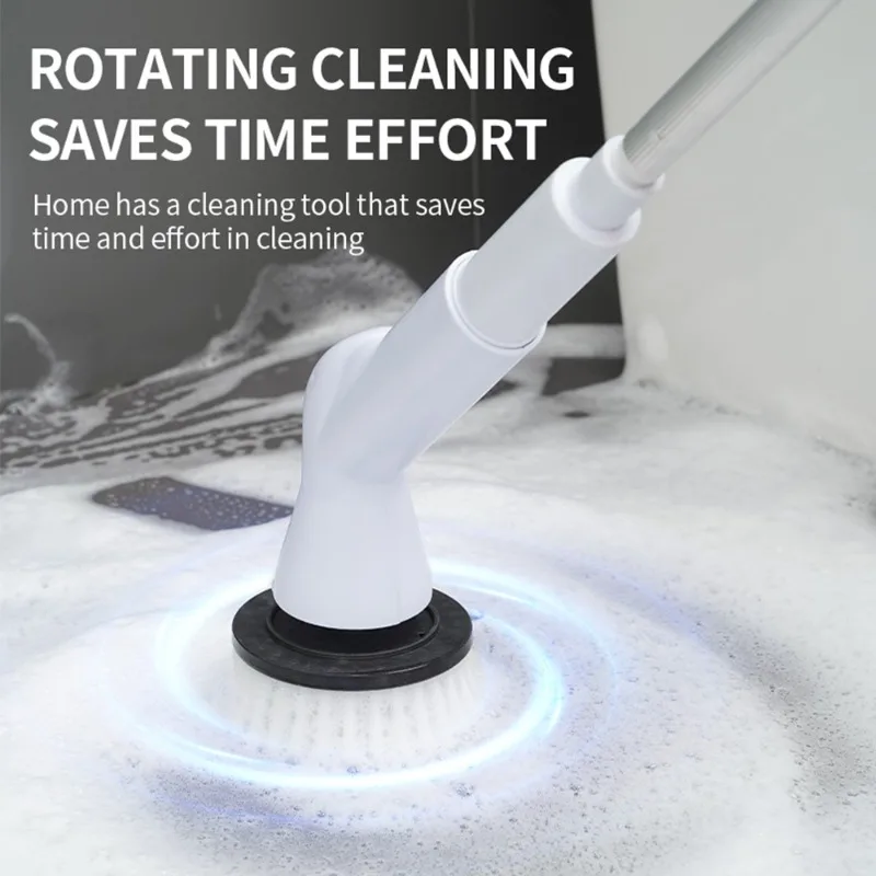Smart Electric Cleaning Brush – Extendable Handle for Shower, Kitchen, Floor Gaps – Rechargeable & Waterproof Scrubbing Tool