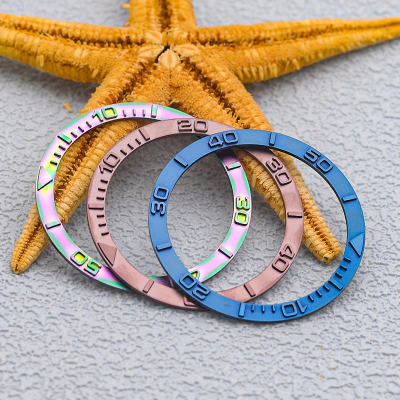 Seiko Mod Bezel tembaga masukkan SKX007 cincin dalam datar 38mm * 31.5mm cocok untuk SKX007 SKX009 SKX011 SRPD jam tangan selam bagian dalam