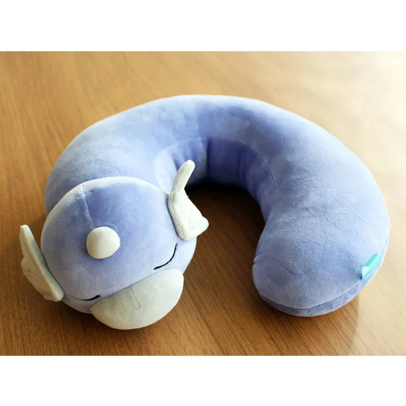 35CM Pokemon Dratini plush U neck pillow cute dragon Stuffed toys Fun toys gifts For kids Children