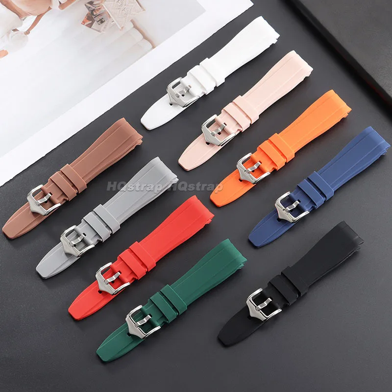 Silicone Strap 20mm 22mm Rubber Watchband Waterproof Sport Bracelet for Seiko for Omega Wristband Quick Release Universal Band