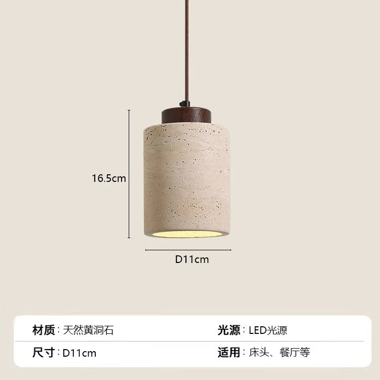 Moderne travertijnstenen hanglamp Veelzijdig in verschillende stijlen Slaapkamer Eetkamer Keukeneiland Decorlamp Snelle levering