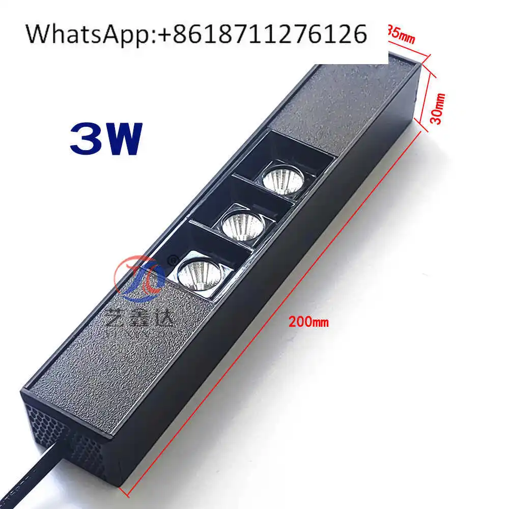 

New LED glass tin lamp front and back 3W5W detection float glass ultraviolet identification judgment detector