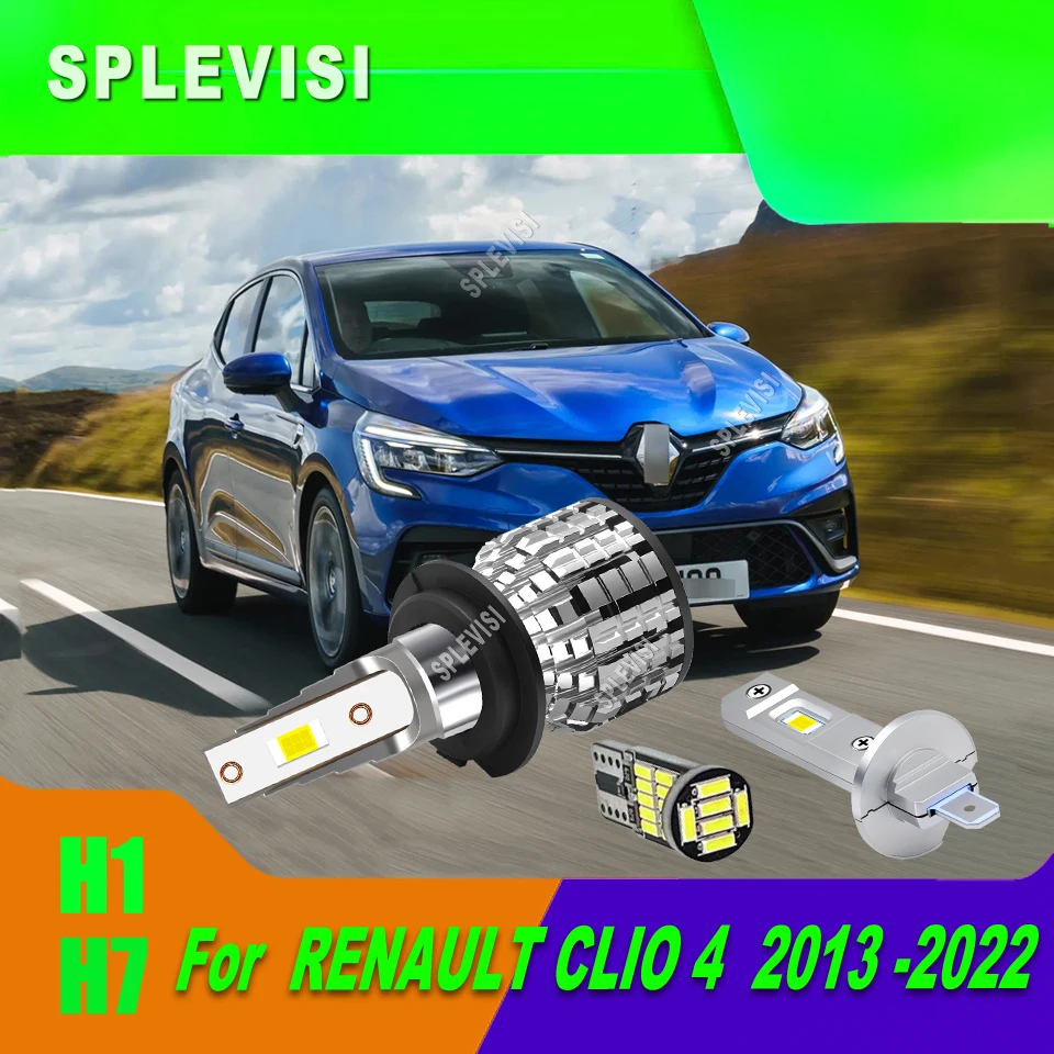 

H7 T10 H1 Bright White Headlight Bulbs Maind Dipped Beam 9-16v For RENAULT CLIO 4 2013 2014 2015 2016 2017 2018 2019 2020-2022