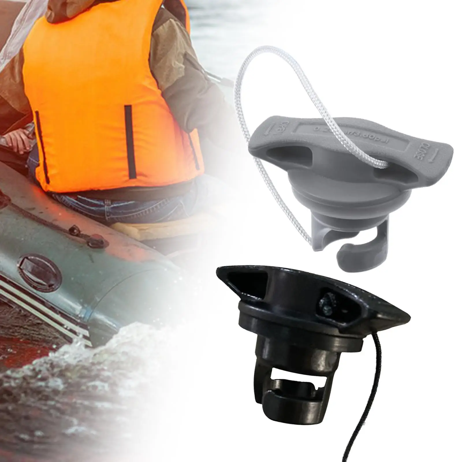 Inflatable Boat Air Plug Replacement Kayak Screw Valve Cover for Rubber Dinghy, Raft, Kayak, Boat Part