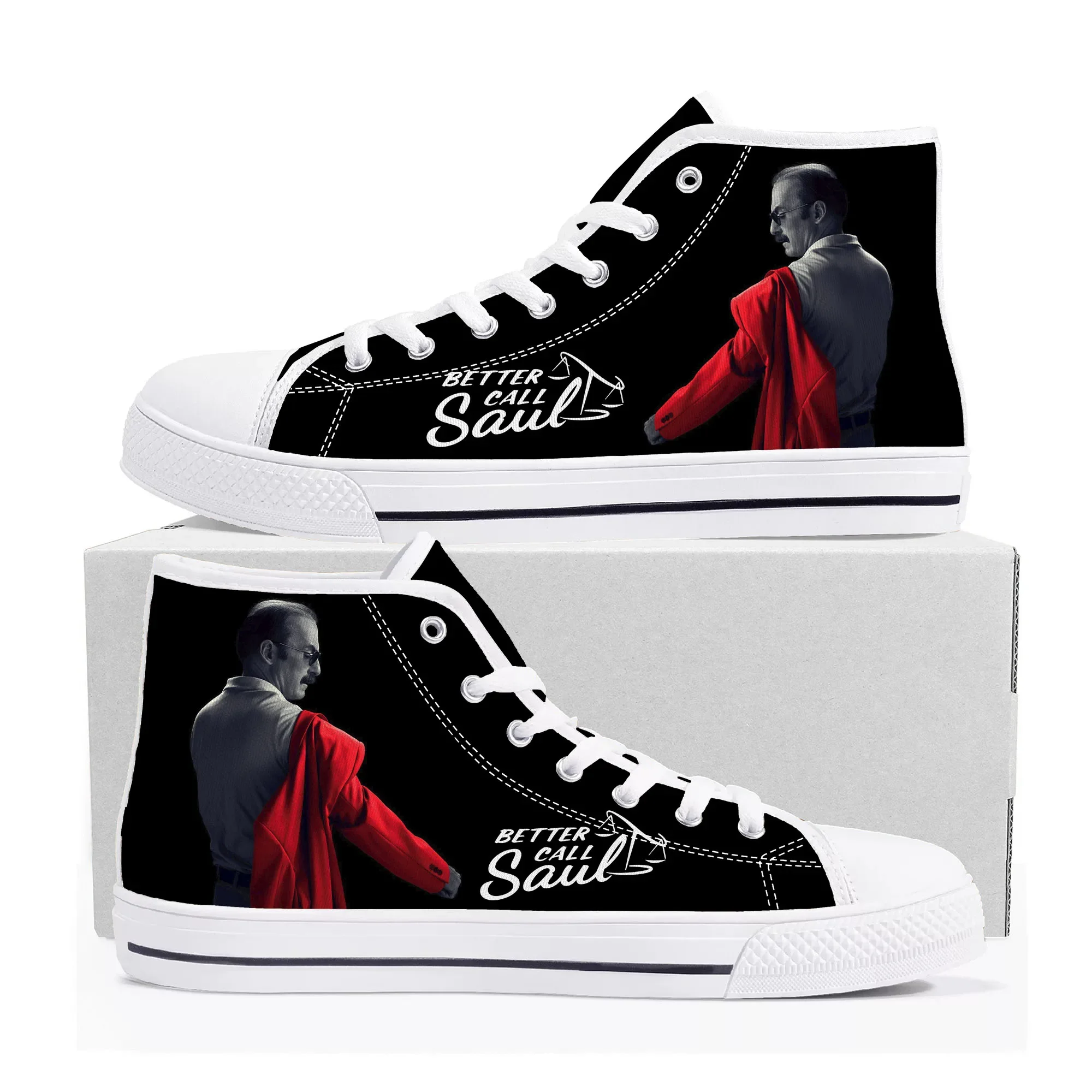 Better Call Saul High Top Sneakers Mens Womens Teenager Canvas High Quality Sneaker Casual Custom Made Shoes Customize DIY Shoe