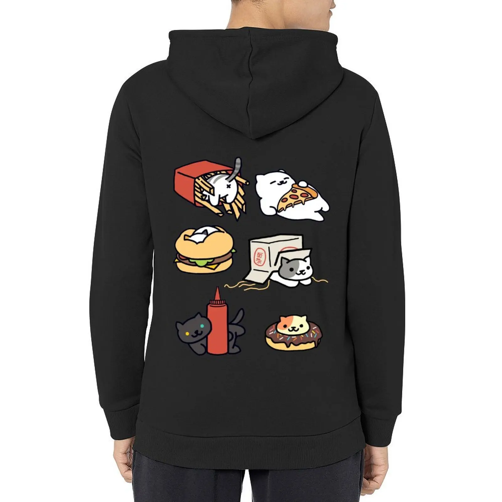 

Neko Atsume Kitties Hoodie clothes for men male clothes korean autumn clothes men's autumn tracksuit