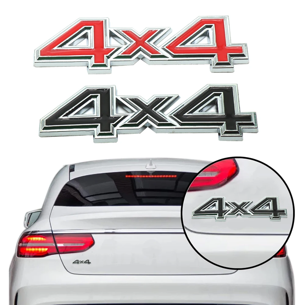 

1Pc Car 3D Metal 4X4 Four-Wheel Drive Stickers Decor Decal Car Body Stickers Emblem Badge Car Exterior Styling Accessories