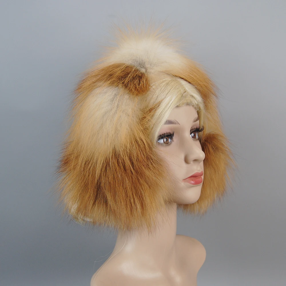 ผู้หญิง Full Pelt 100% ธรรมชาติฟ็อกซ์ขนสัตว์หู Muffs ความร้อนสาวขนสัตว์หู-หมวกแพคเกจแฟชั่นรัสเซียฤดูหนาวขนสุนัขจิ้งจอกจริง Earmuffs