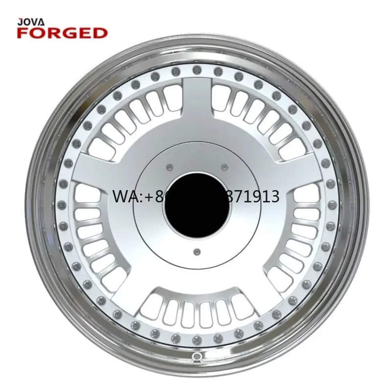 

2 Piece Forged Wheels 19x8.5 5x145.5 5x120 Brushed Silver Alloy Rims for Luxury Classic Vehicles