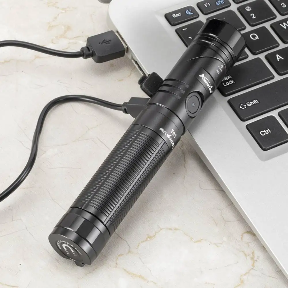 12W SST40 LED Tactical Flashlight 90 Degree Rotary USB Rechargeable Magnetic Torch Hunting Camping Fishing Hiking Lighting lamp