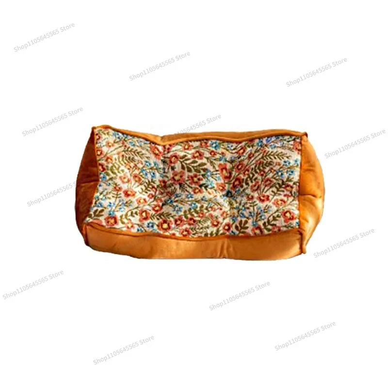 High End Sofa Pillow Jacquard Rectangular Waist Pillow Living Room Bedroom Cushion