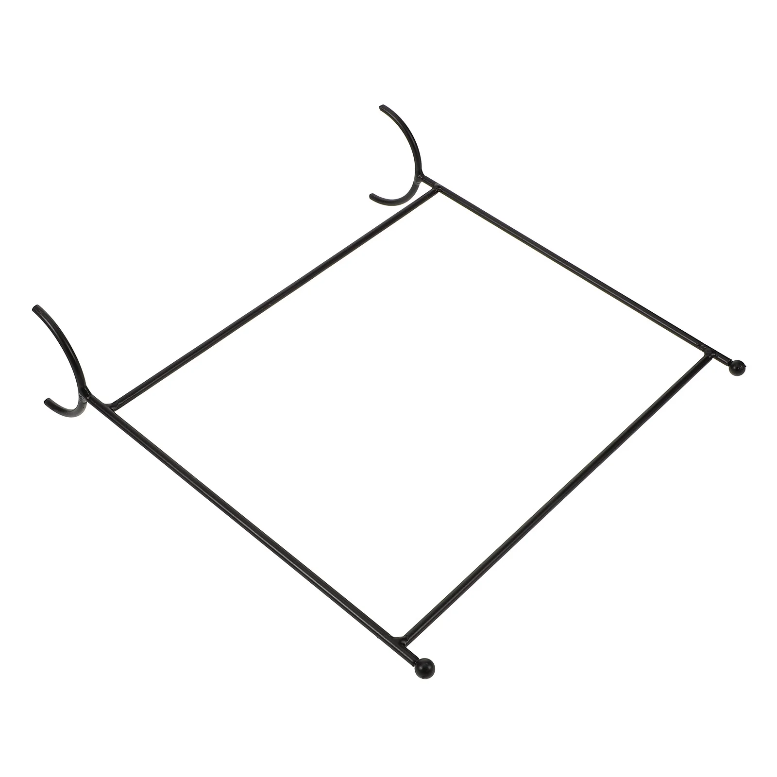 

Iron Clothing Rack for Miniature Outfits Storage Sturdy Smooth Finish Safe Rounded Corners Organize Kids Room Display Stand Home