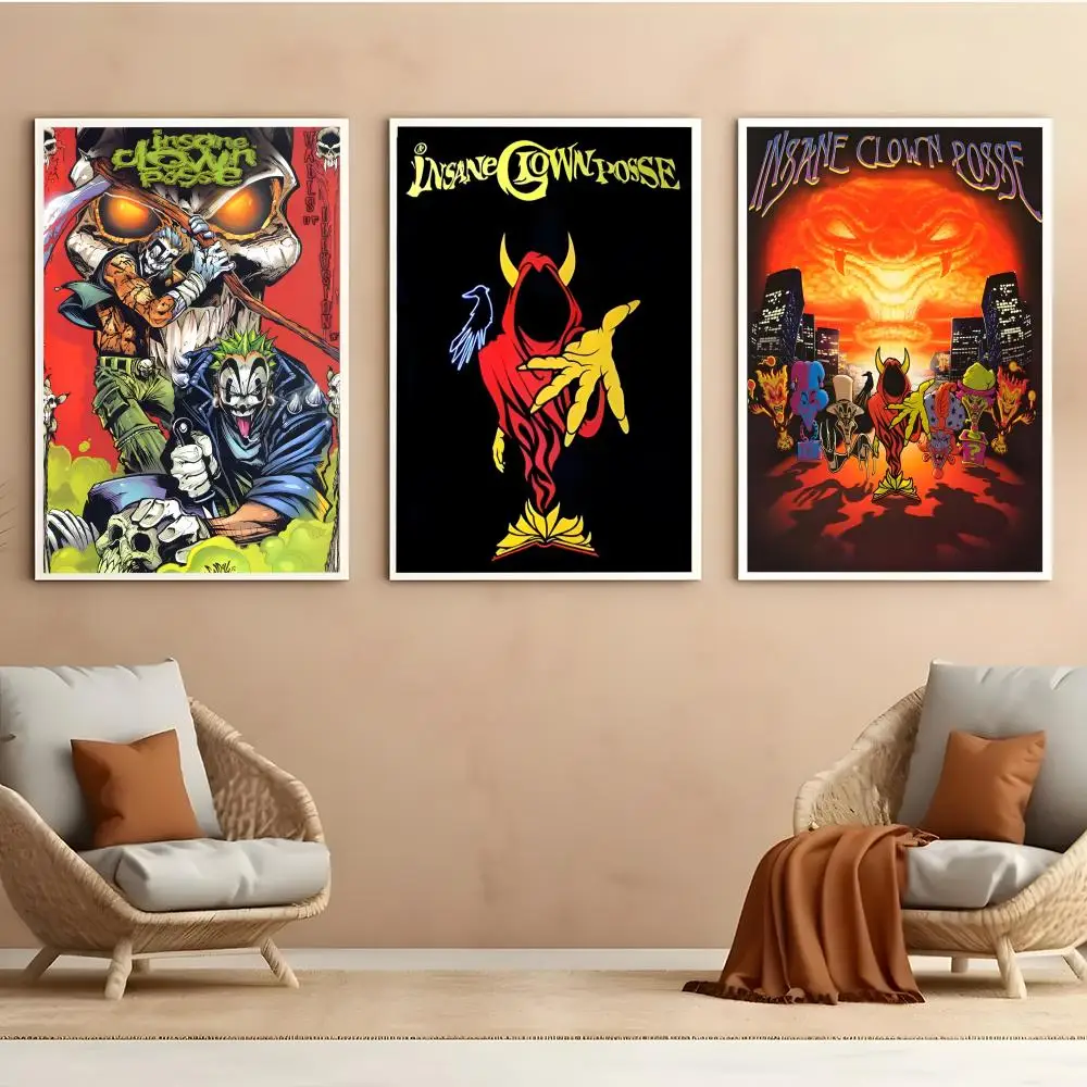 I-Insane Clown Posse Poster HD Anime Hot Theme Singer/OST/Movie-Waterproof Self-Stick Home Decor