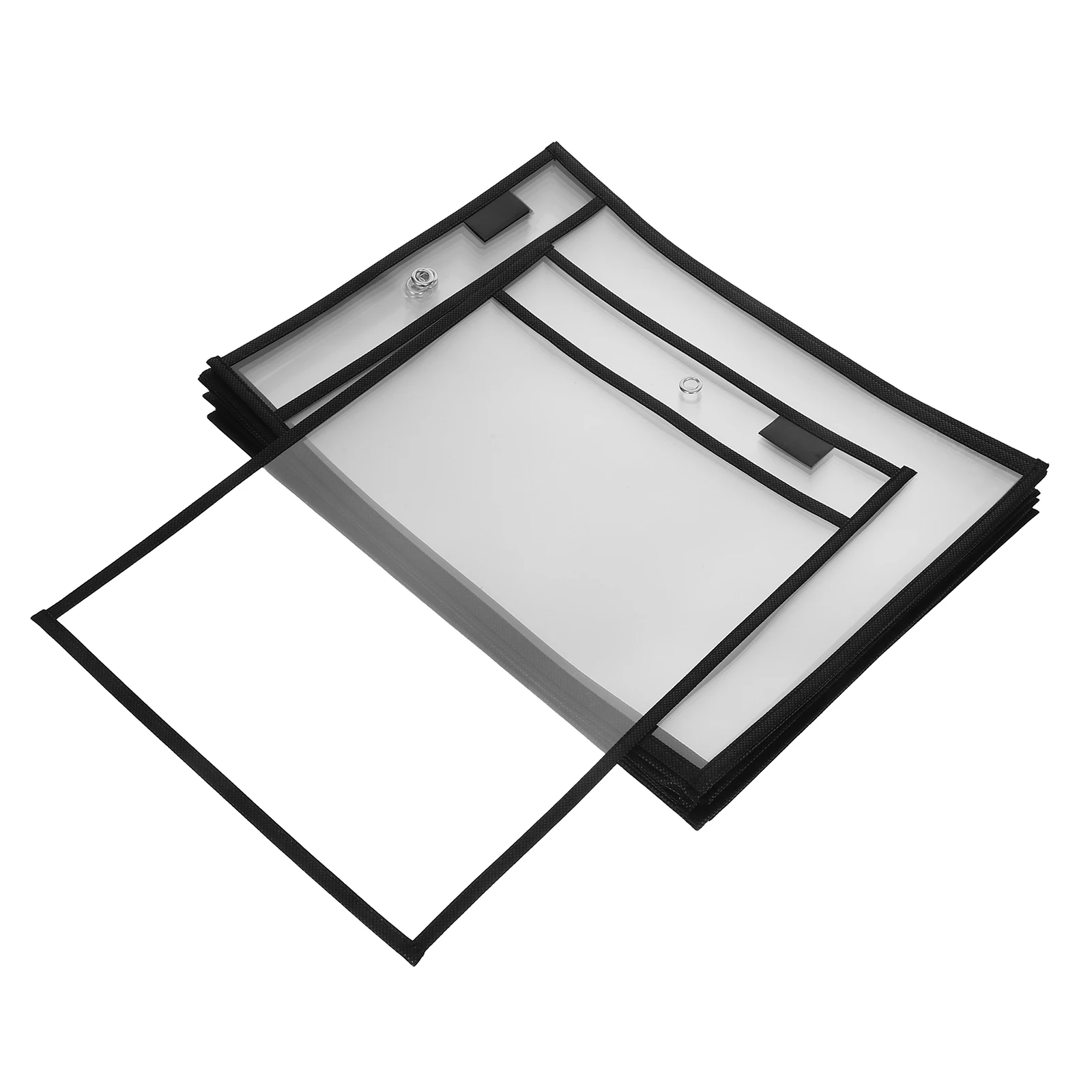 

20pcs Reusable Dry Erase Pocket Sleeves Ticket Holders Clear Plastic Sheet Protectors For Teacher School Classroom