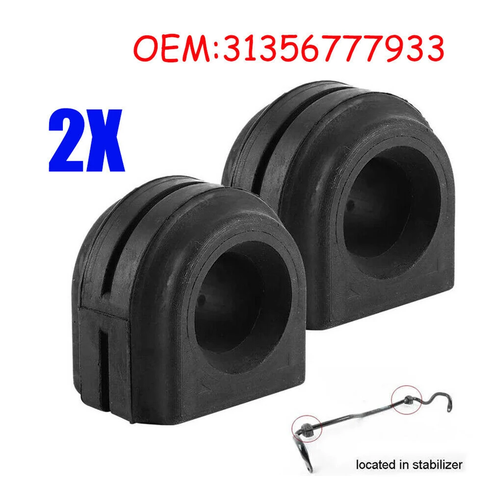 2pcs Front Axle Stabilizer Sway Bar Bushing For F10 F11 F12 OE 31356777933  Rubber Black Quality Accessories For Vehicles