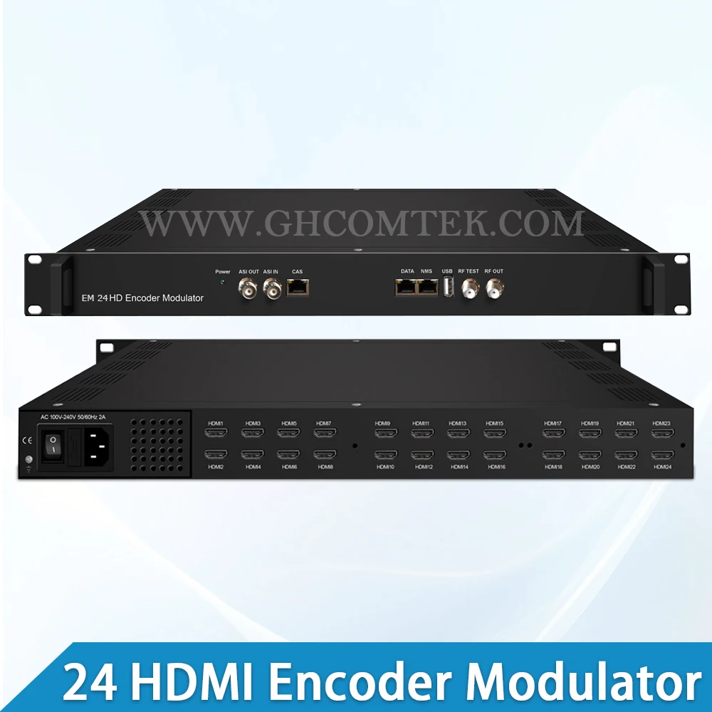 24 in 1 Tuner IP To ISDB-T  Modulator