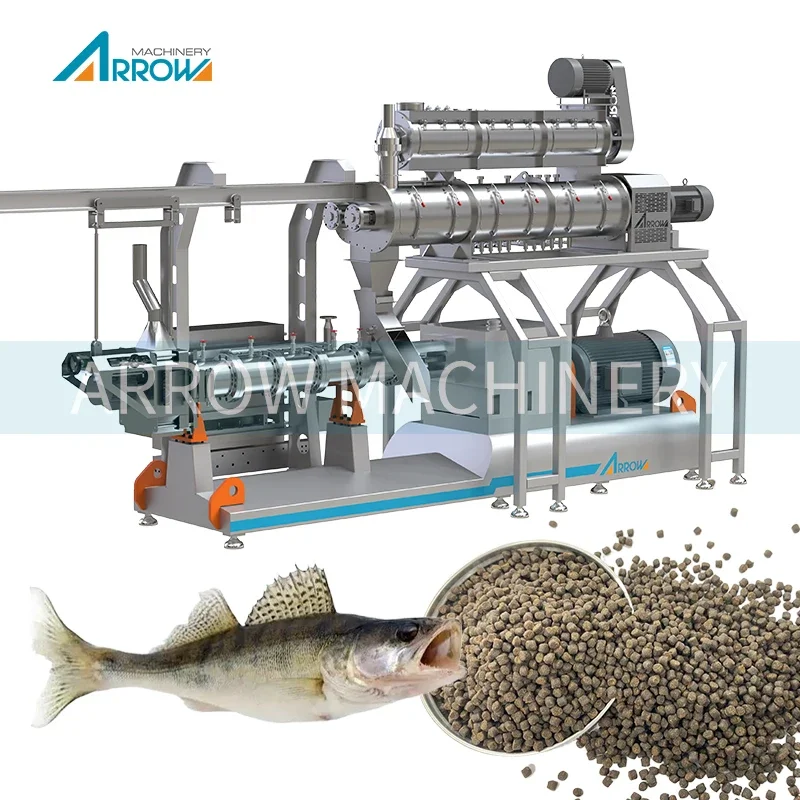 Aquatic fish feed pellet making machine different size trout floating fish feed machine