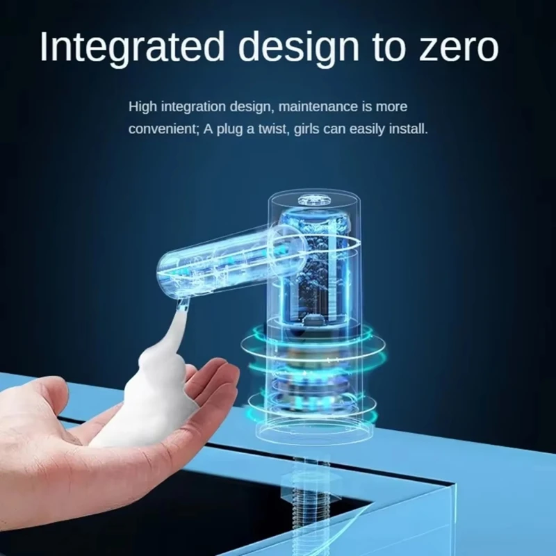 ABVJ-Countertop Sink Faucet Soap Dispenser Infrared Induction Automatic Soap Dispenser Bathroom Dispensers Liquid