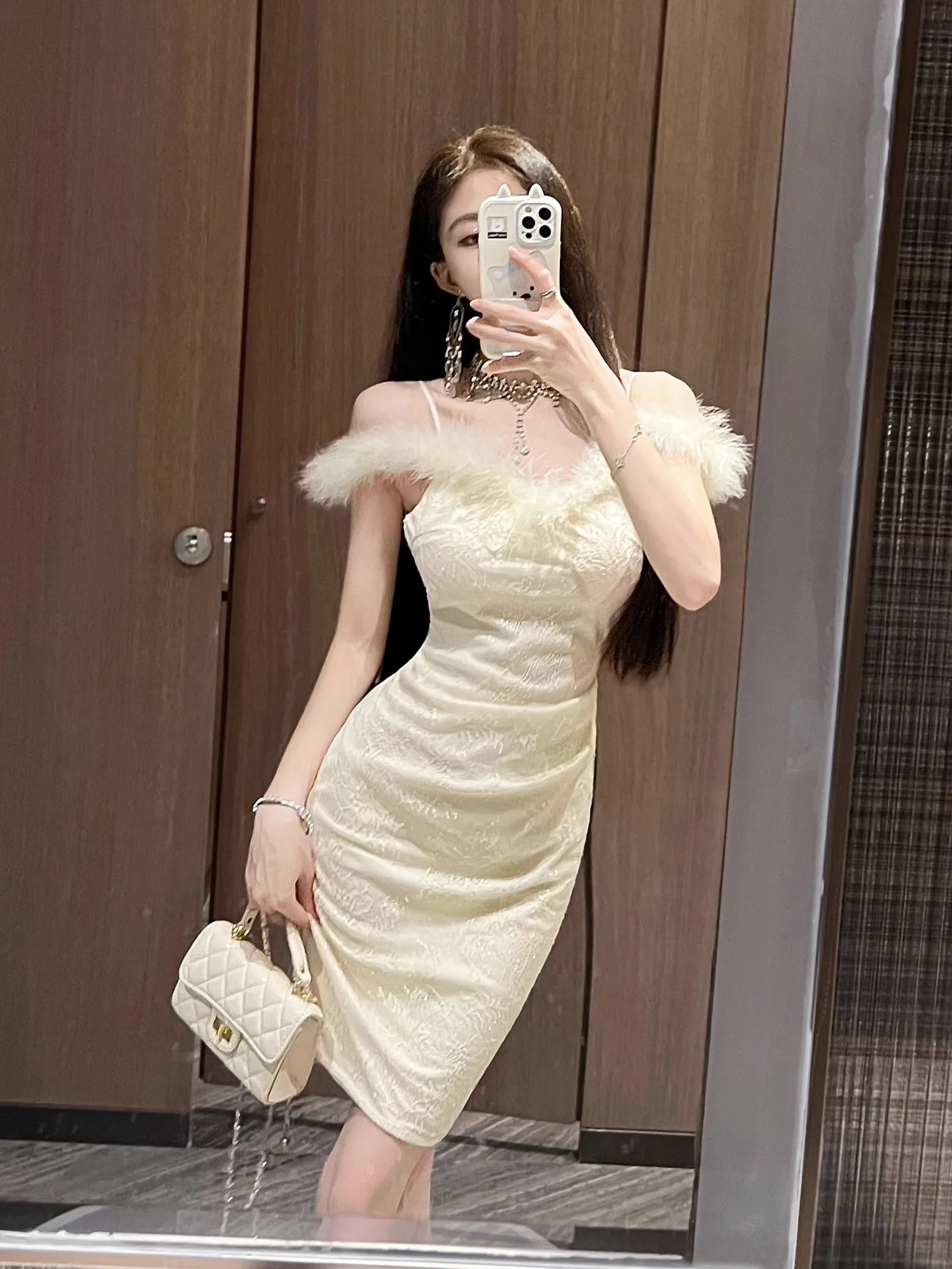 

Элегантное облегающее платье с завышенной талией для женщин, сексуальное праздничное платье на день рождения, красивый кружевной костюм с юбкой в горошек для различных случаев