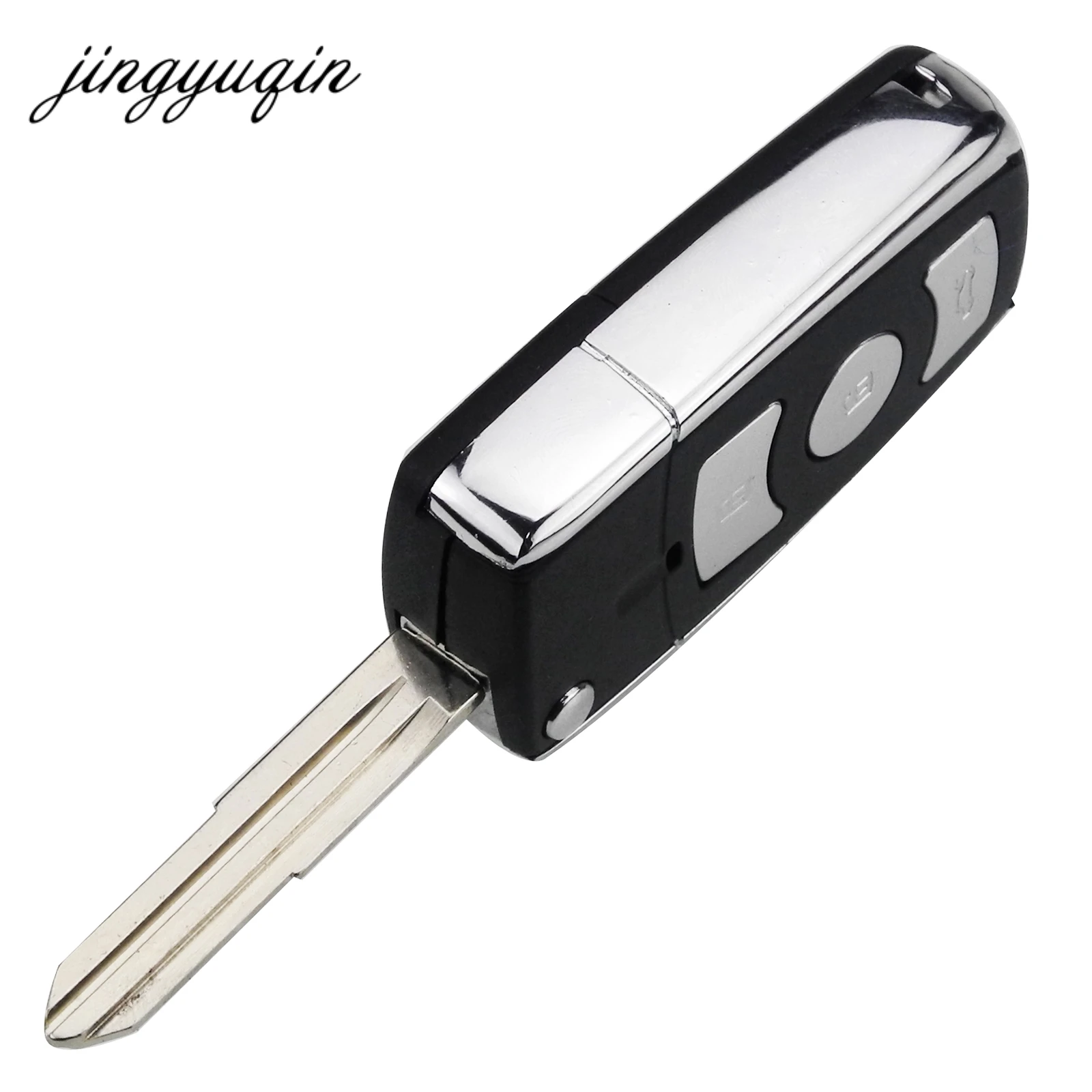 Jingyuqin 3 + 1 pulsante flip chiave a distanza custodia Cover shell per Kia Cerato 2004-2006 Fit Hyundai Elantra Sonata Genesis Santa Fe Accent