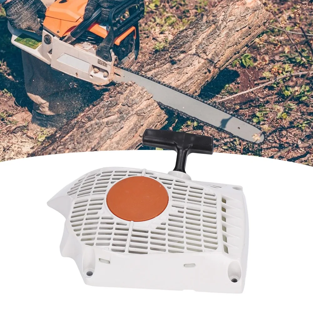 Plastic Recoil Starter Assembly Compact Easy to Install Pull Starter Replacement White for STIHL MS661 MS661C