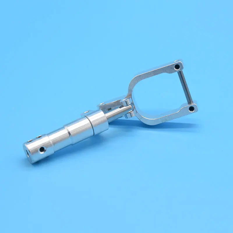 1 Piece 4mm Hole Damping Kneeling Nose Landing Gear Height 95mm to165mm Worm Shock Tripod For 3-4kg RC Aircraft EDF Plane